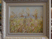 Картина маслом Бабочки. 6500 рублей